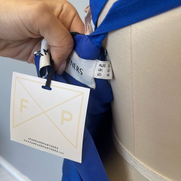 Fame and Partners Dress - Blue with strap and waist cut outs - Picture 5 of 6